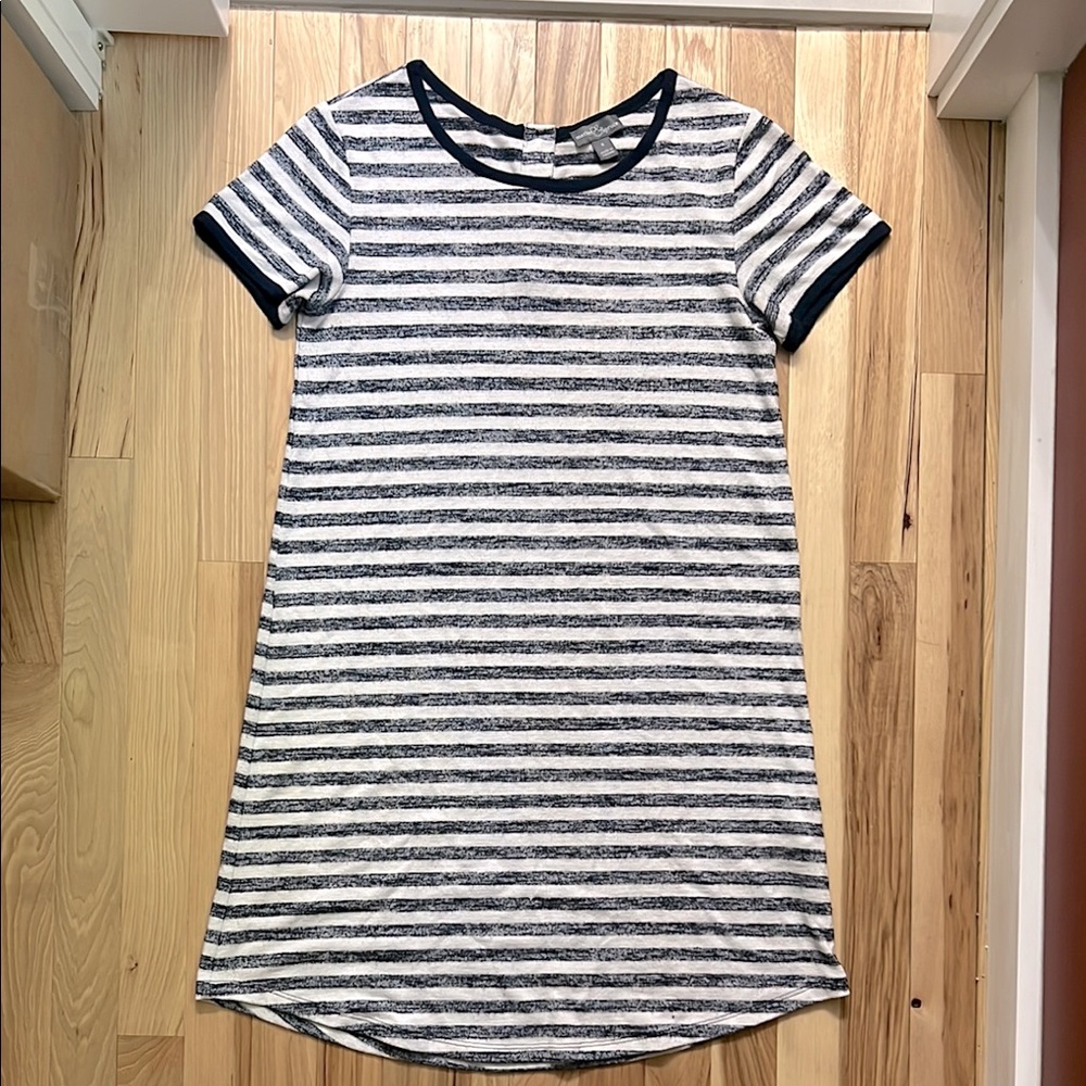 Market & Spruce Navy and White Striped Dress